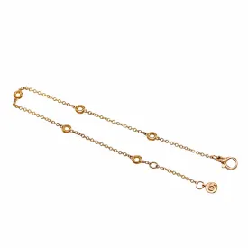 18ct Yellow Gold Station Bracelet