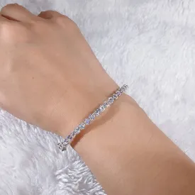 18k White Gold Diamond Cuff Bracelet