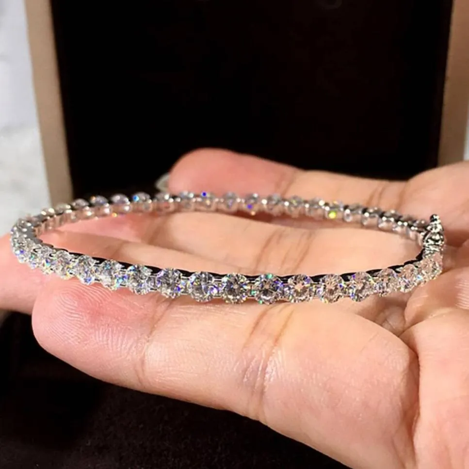 18k White Gold Diamond Cuff Bracelet