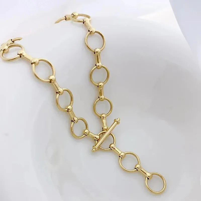 18k Yellow Gold Vintage Chain Bracelet