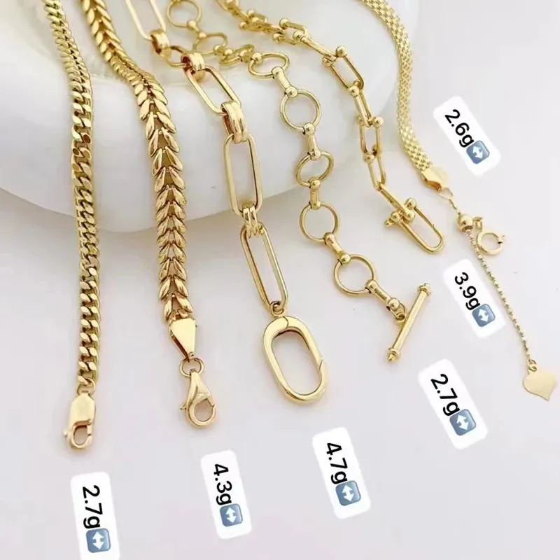 18k Yellow Gold Vintage Chain Bracelet