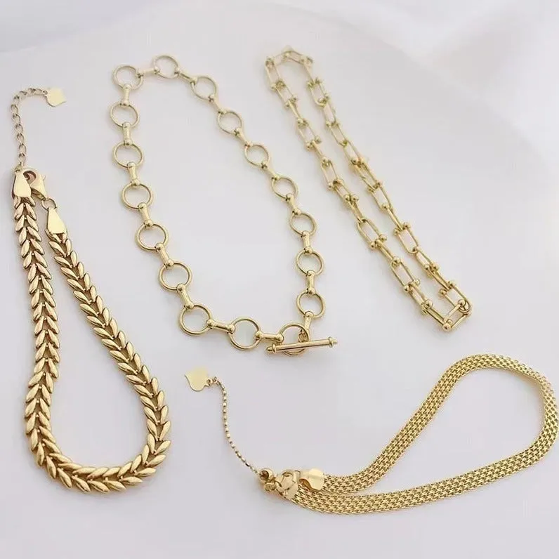 18k Yellow Gold Vintage Chain Bracelet
