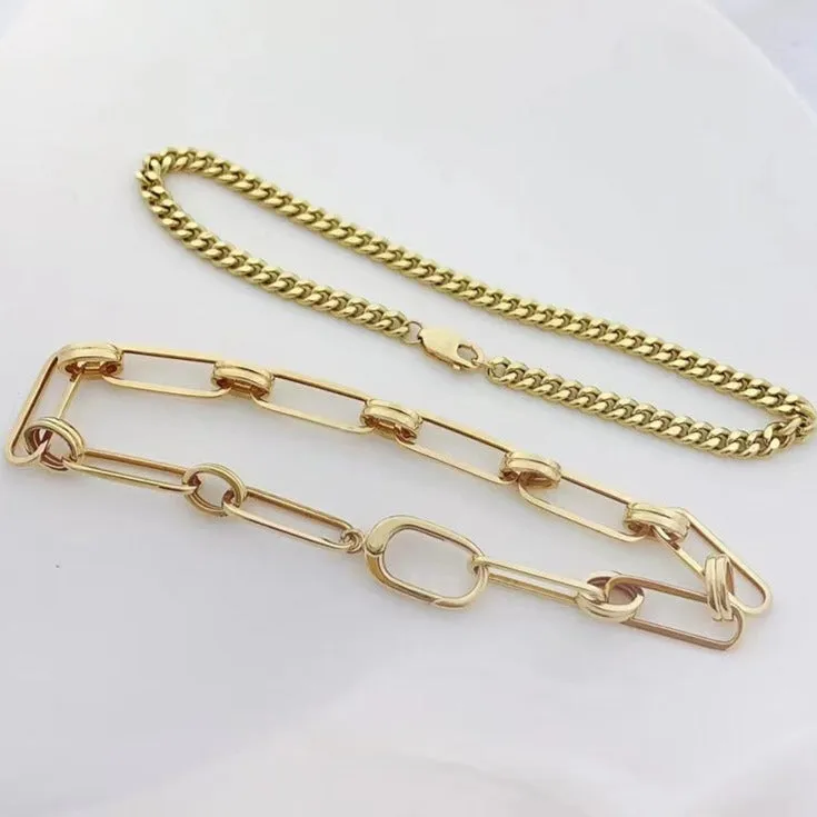 18k Yellow Gold Vintage Chain Bracelet