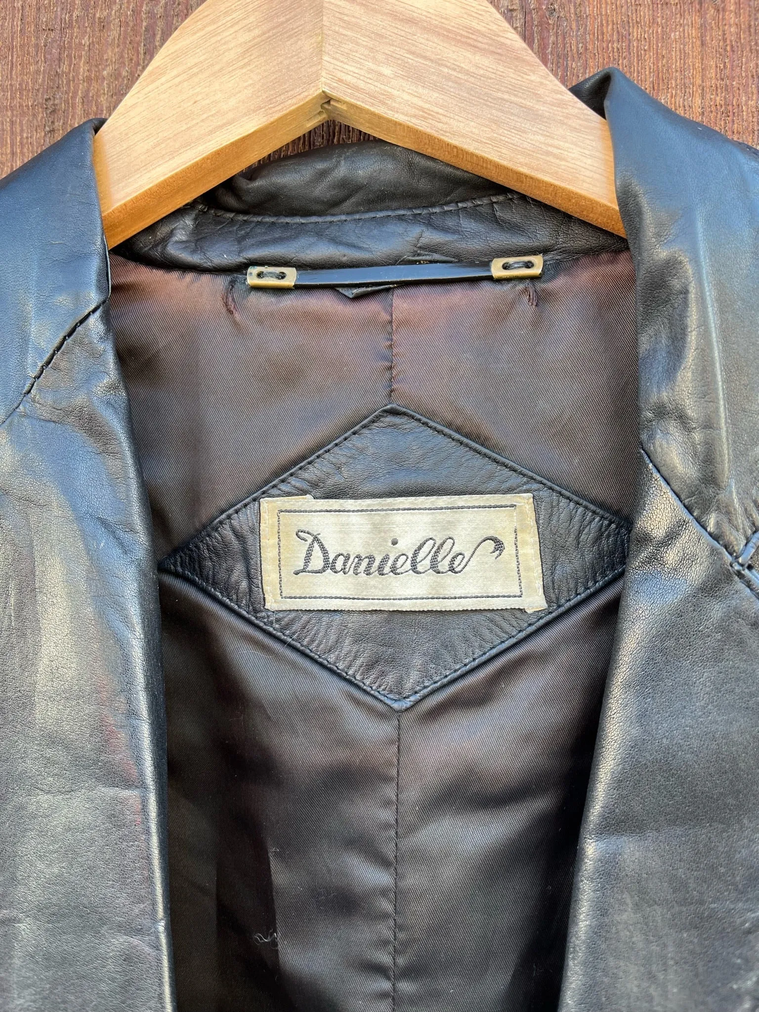 1980s Double Breasted Leather Blazer
