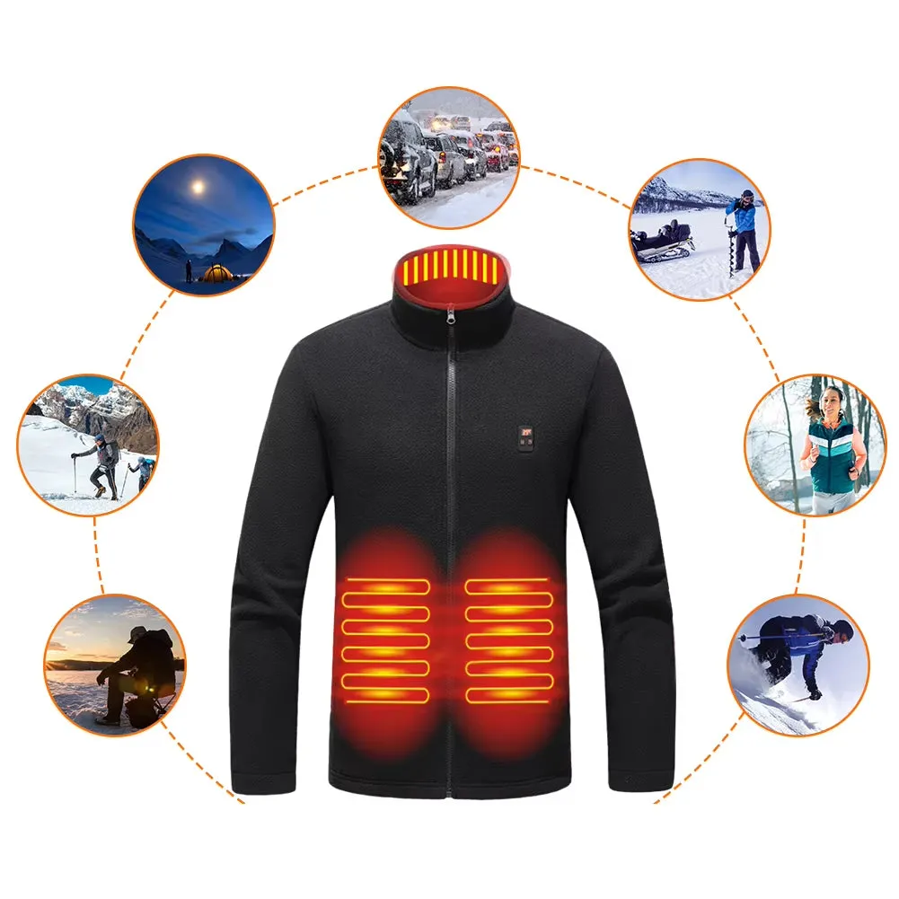 9 Area Heated Polar Fleece Jacket