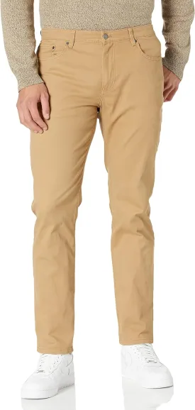 Amazon Essentials Men's Athletic-Fit Pants, 5-Pocket Stretch Twill Work, Big & Tall