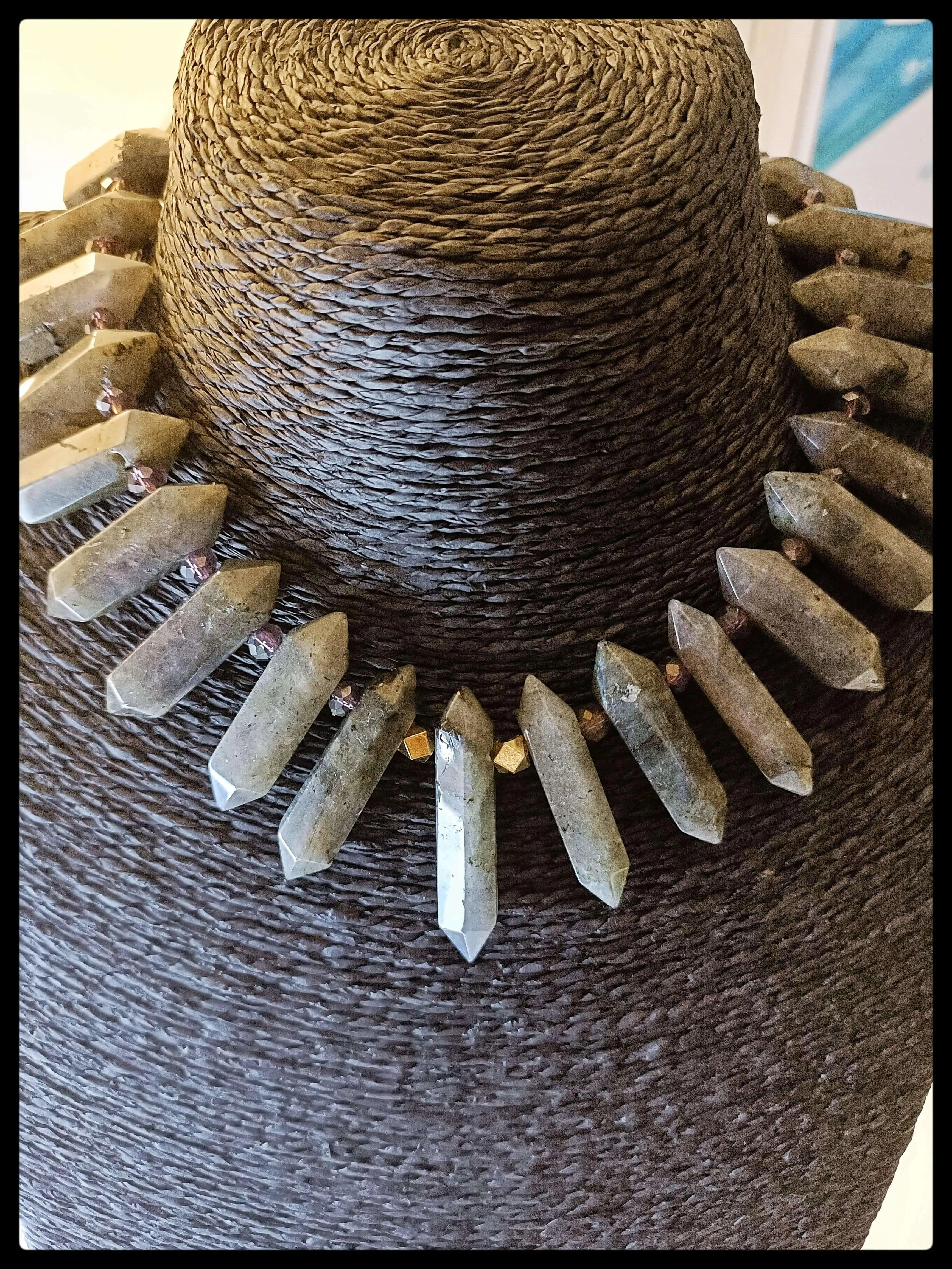 Amina Statement Gemstone Necklace