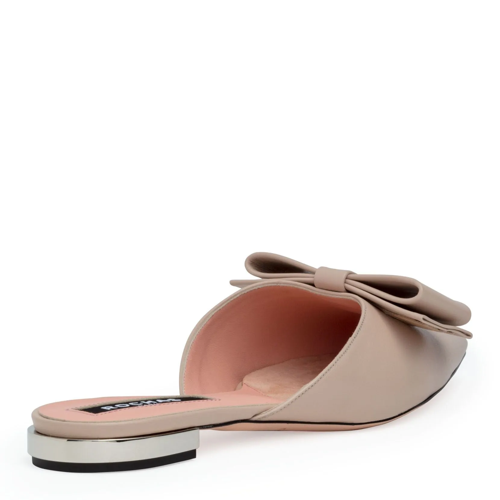 Beige 10 mule flats