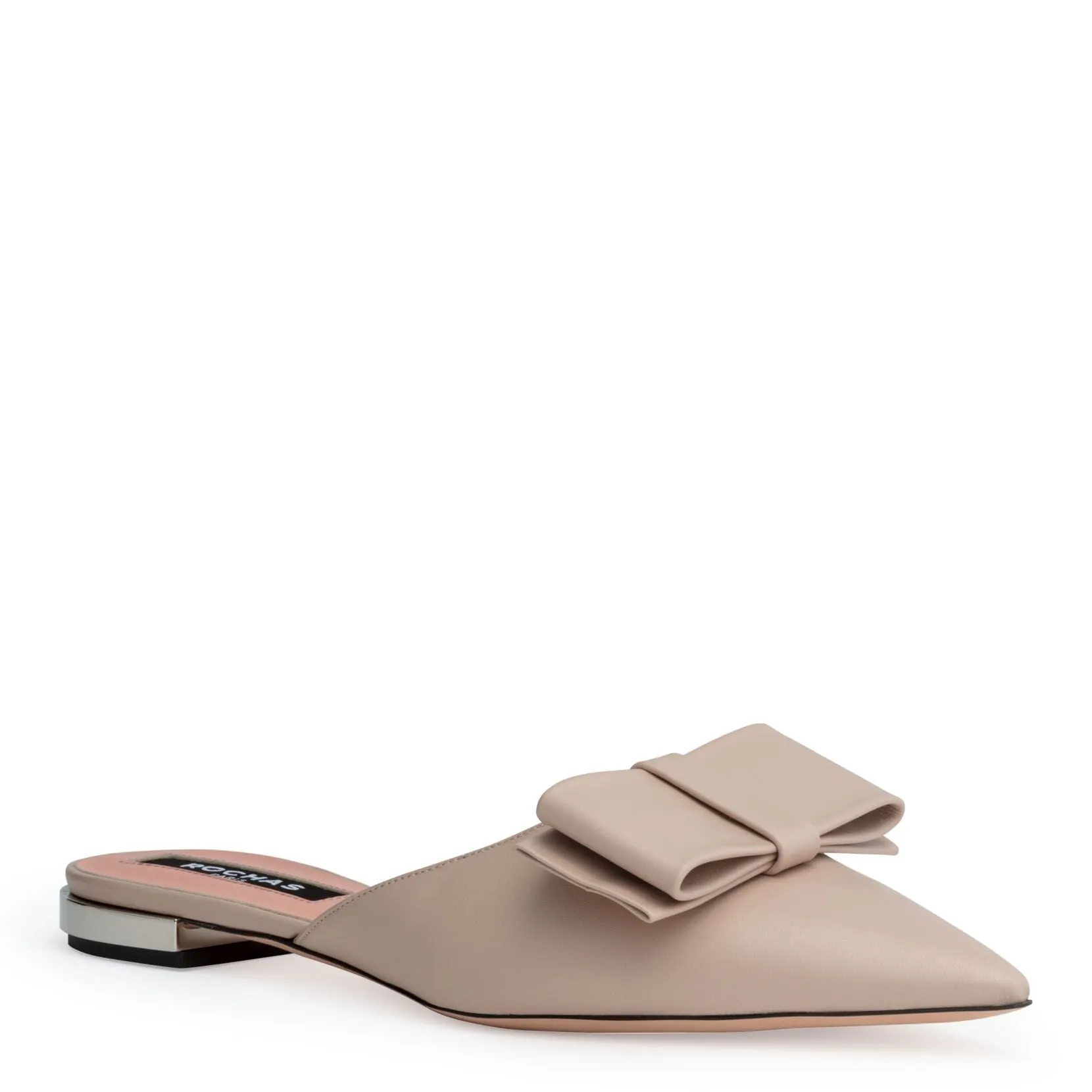 Beige 10 mule flats