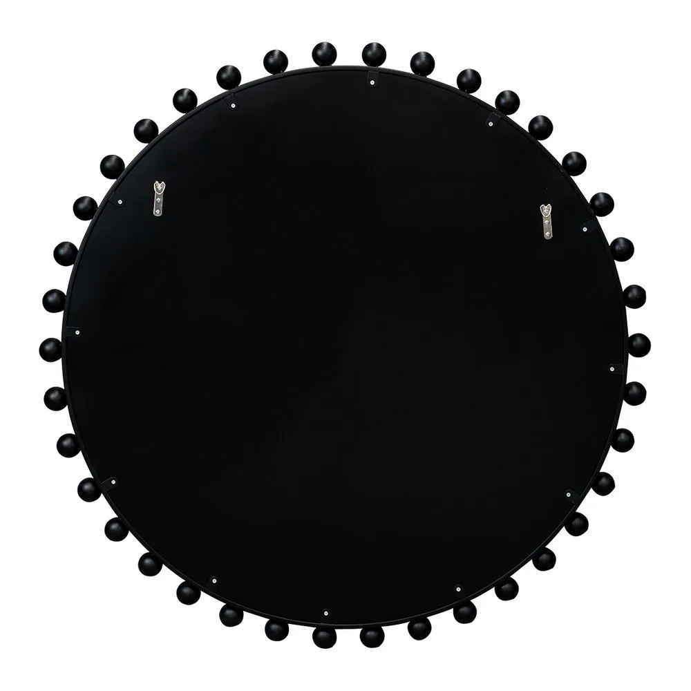 Birchgrove Round Wall Mirror - Black