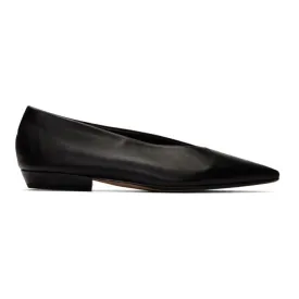 Bottega Veneta Black Nappa Ballerina Flats