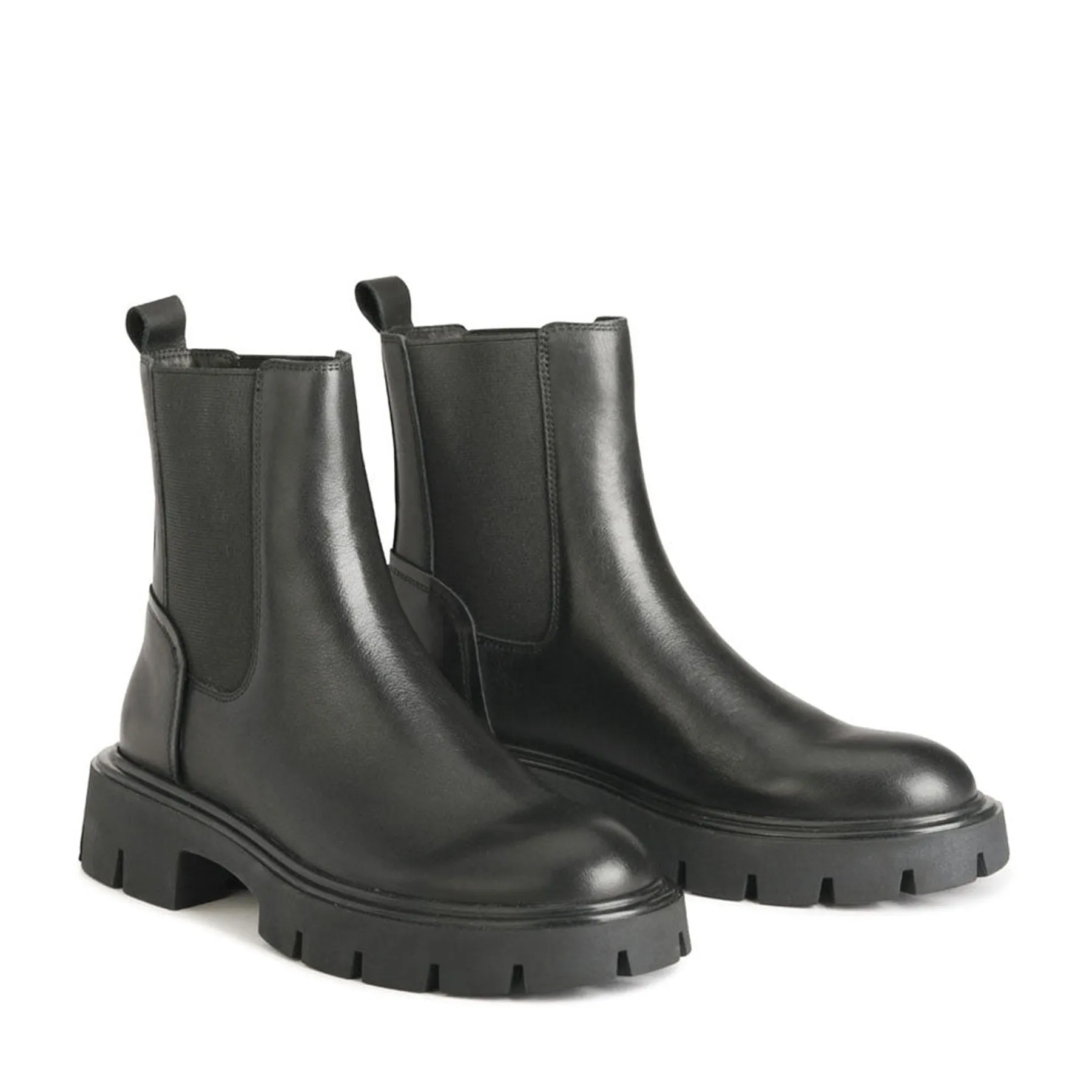 CAIA LEATHER COMBAT BOOTS