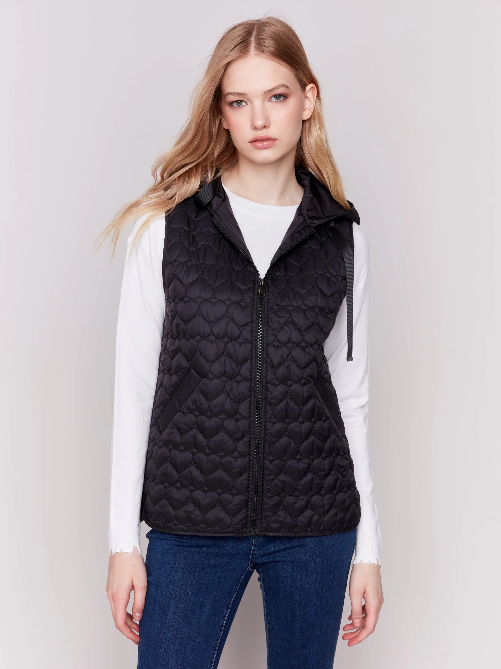 Charlie B Short Quilted Vest