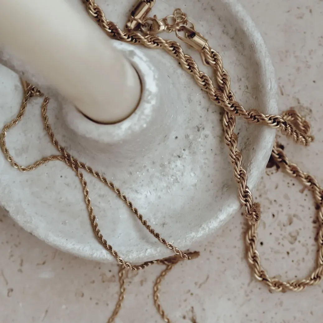 chunky rope chain necklace