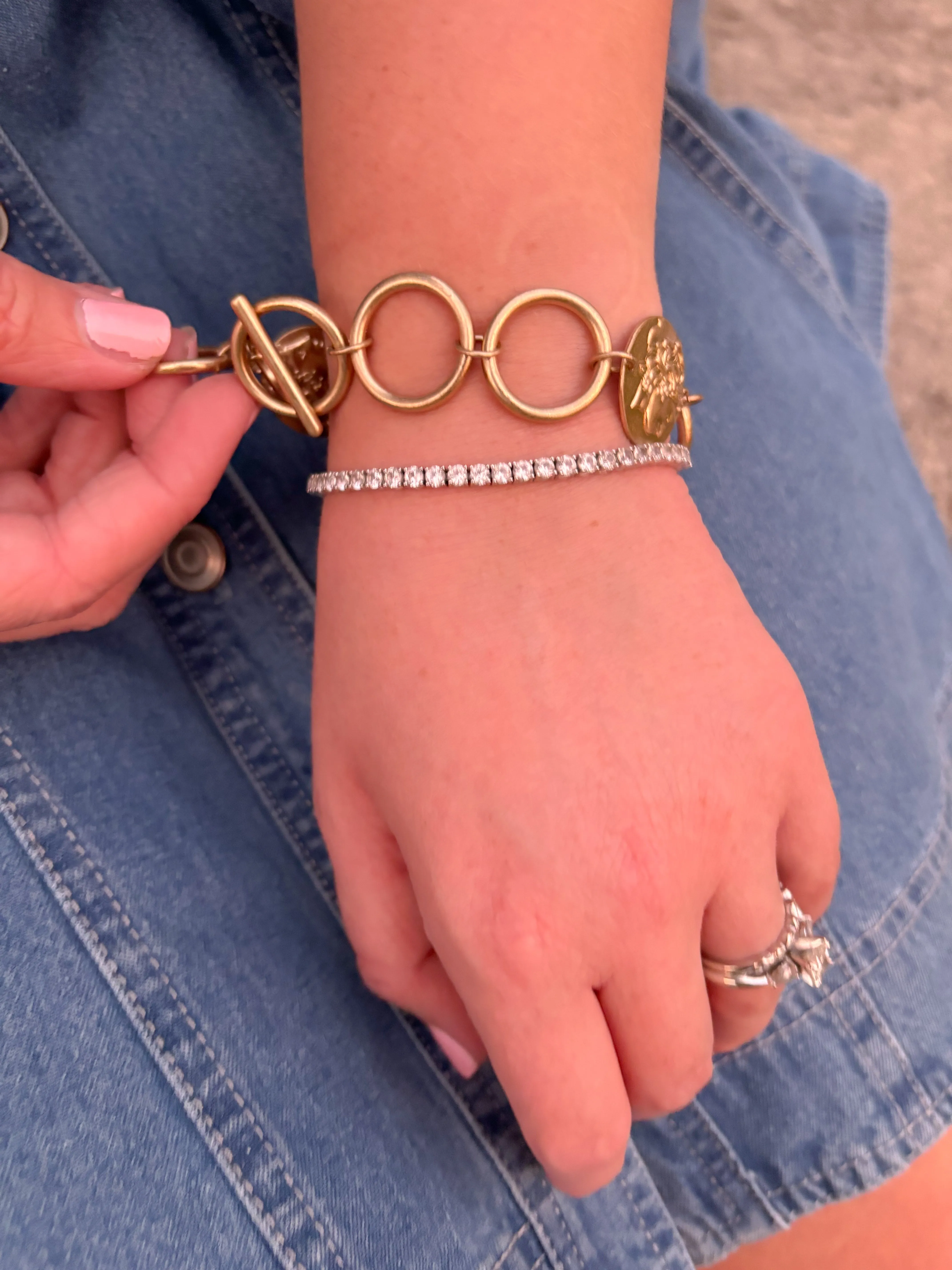 Coin Link Bracelet