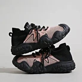 Contrast Mesh Platform Athletic
