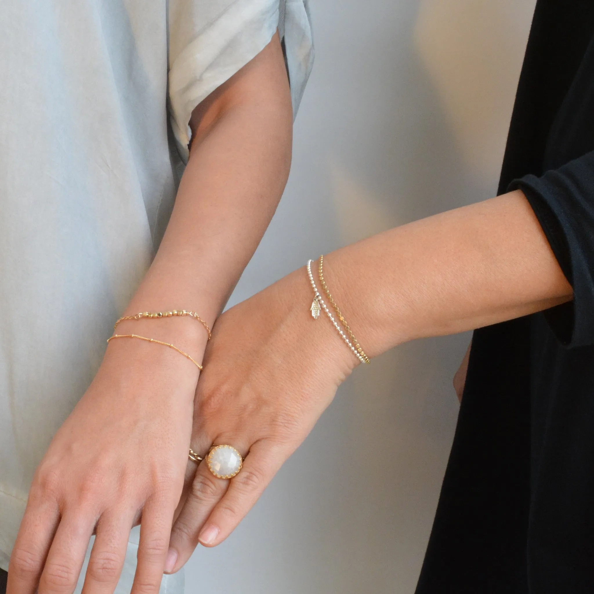 Dainty gold bracelet Gold filled satellite bracelet minimalist bracelet
