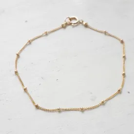 Dainty gold bracelet Gold filled satellite bracelet minimalist bracelet