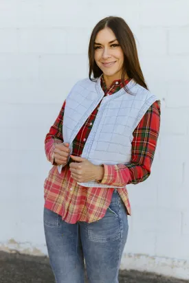 Denim Quilted Vest