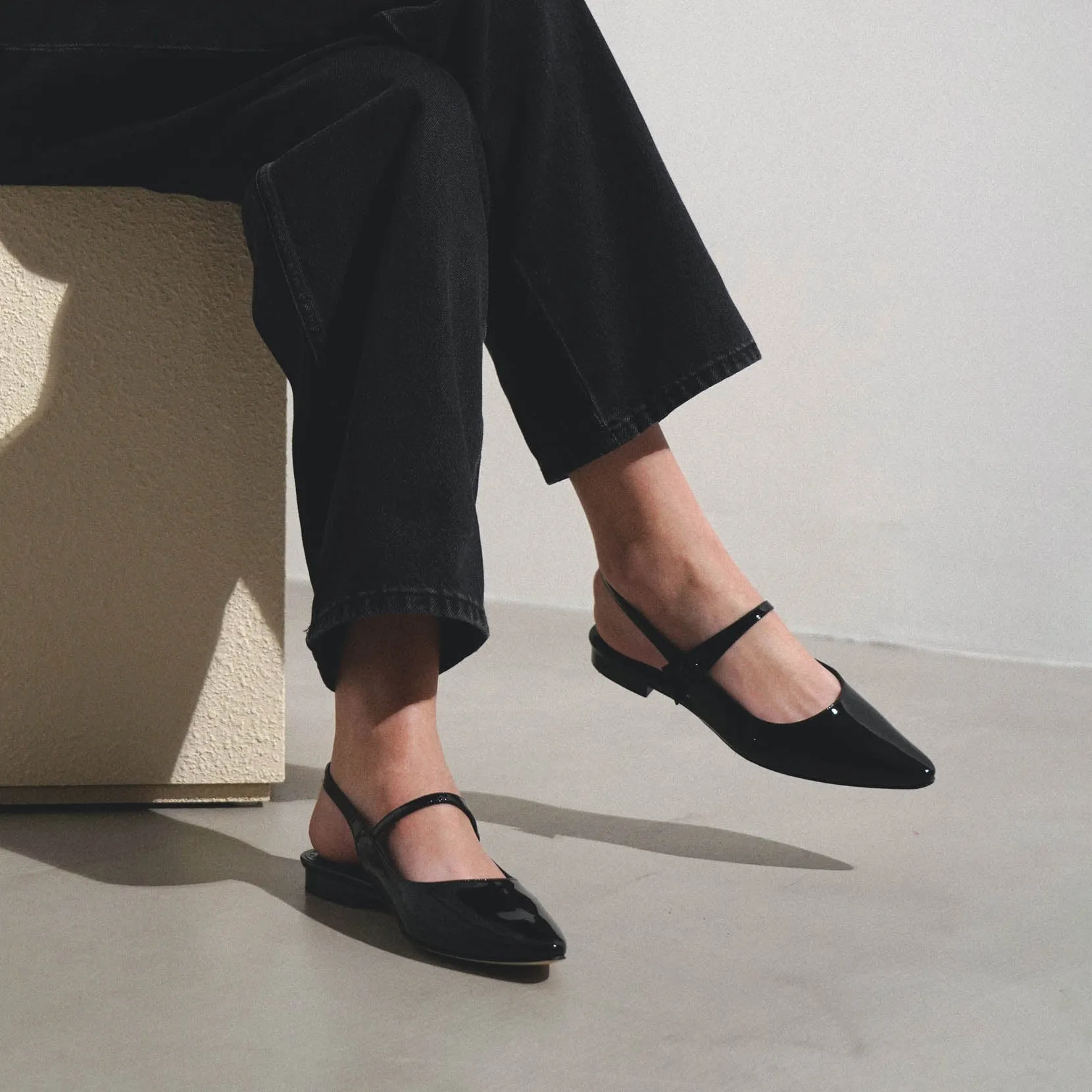 Didionflat black patent flats
