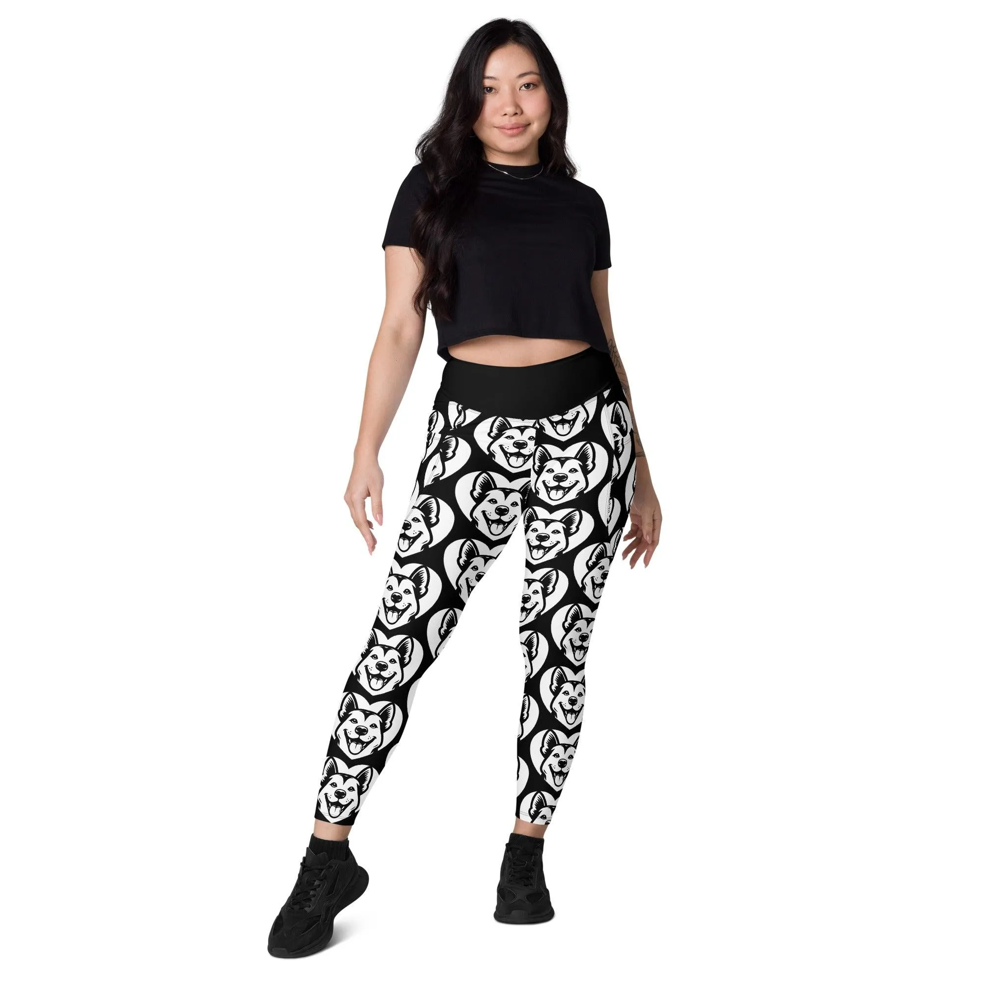 DOG BREED LEGGINGS with pockets - CANAAN DOG - HERTTAHOUND