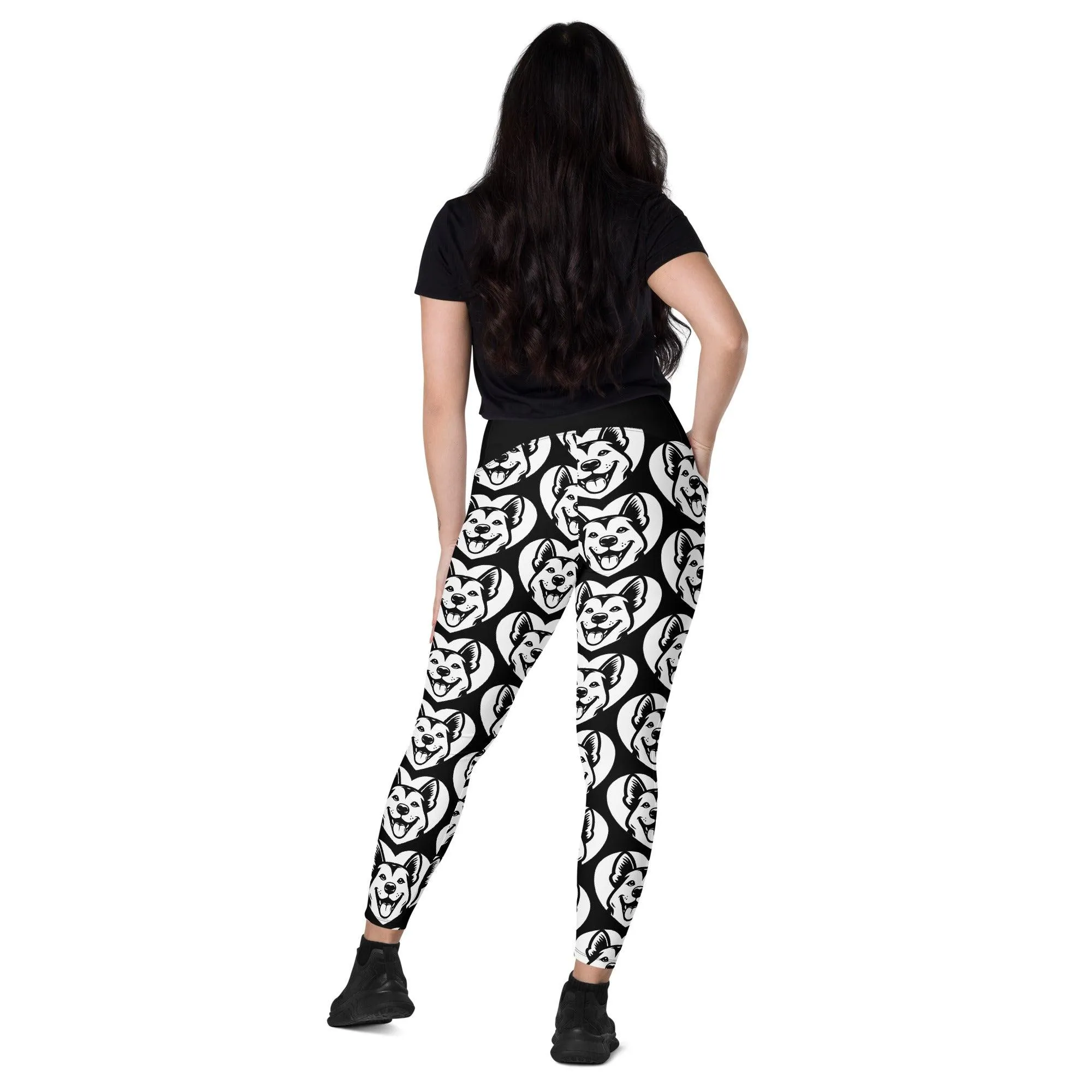 DOG BREED LEGGINGS with pockets - CANAAN DOG - HERTTAHOUND