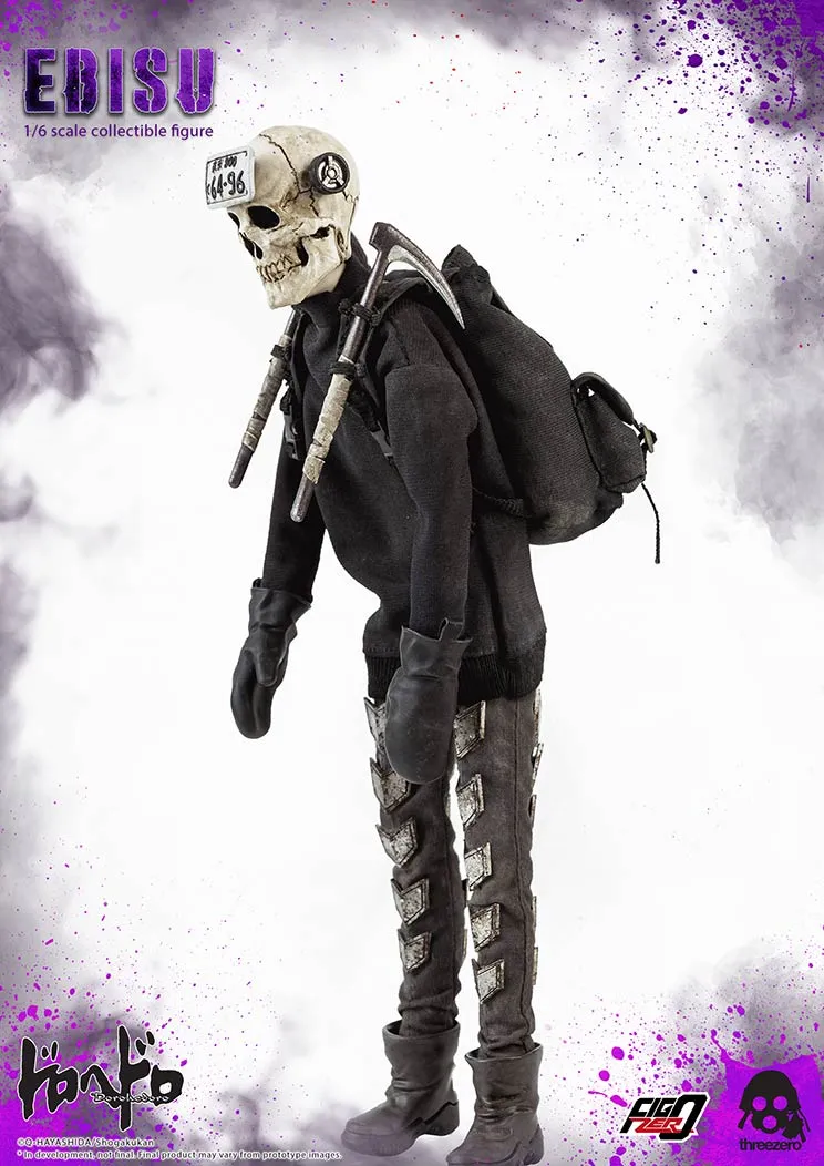 Dorohedoro - Ebisu - Small Weathered Black Boots (Peg Type)