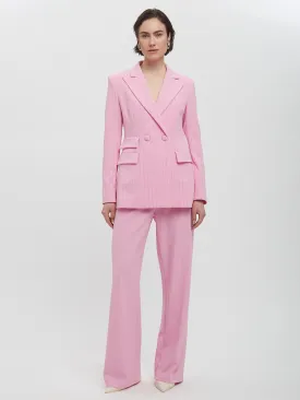 Double Breasted Pinstripe Blazer