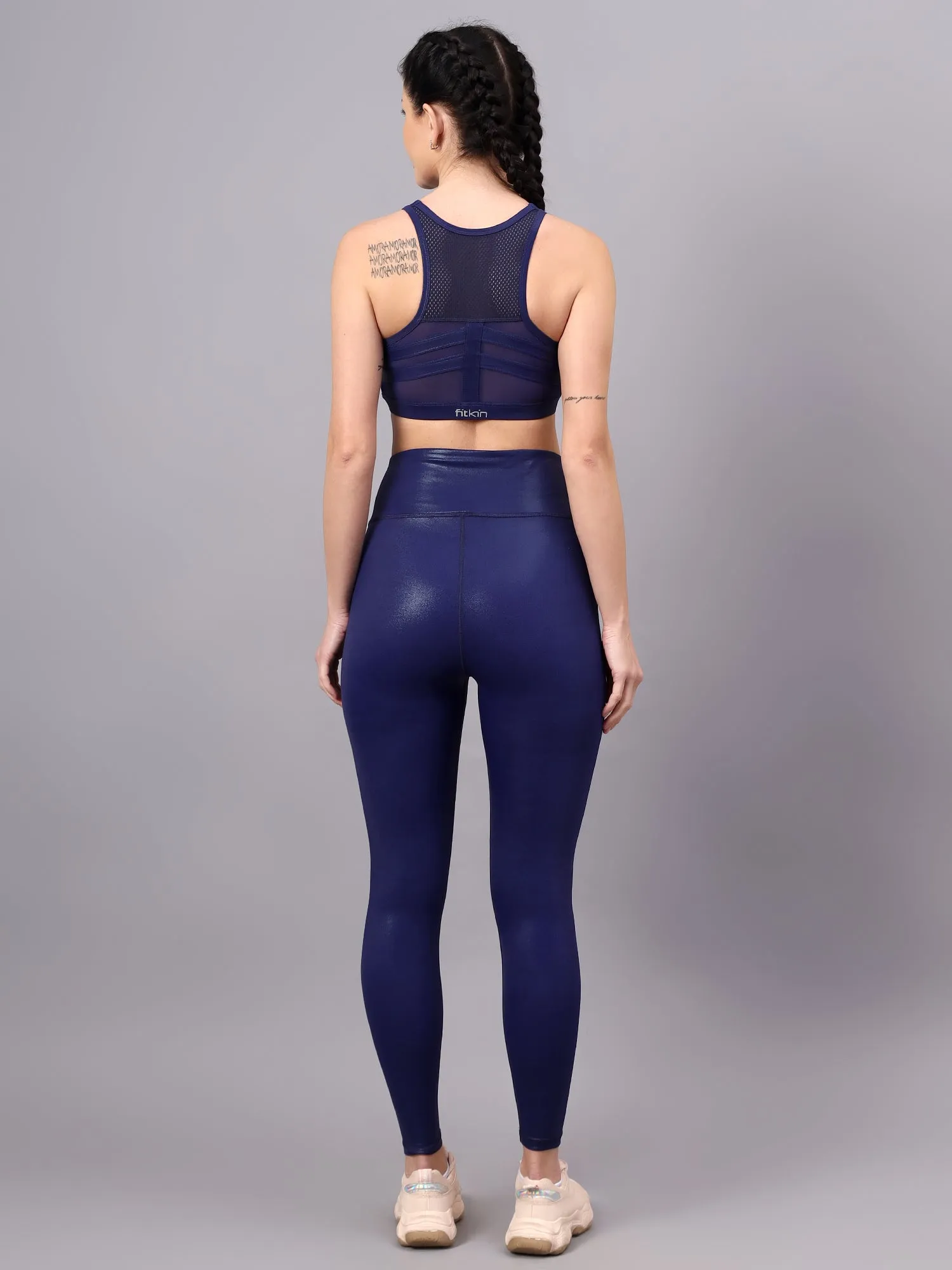Fitkin women blue shine on tracksuit
