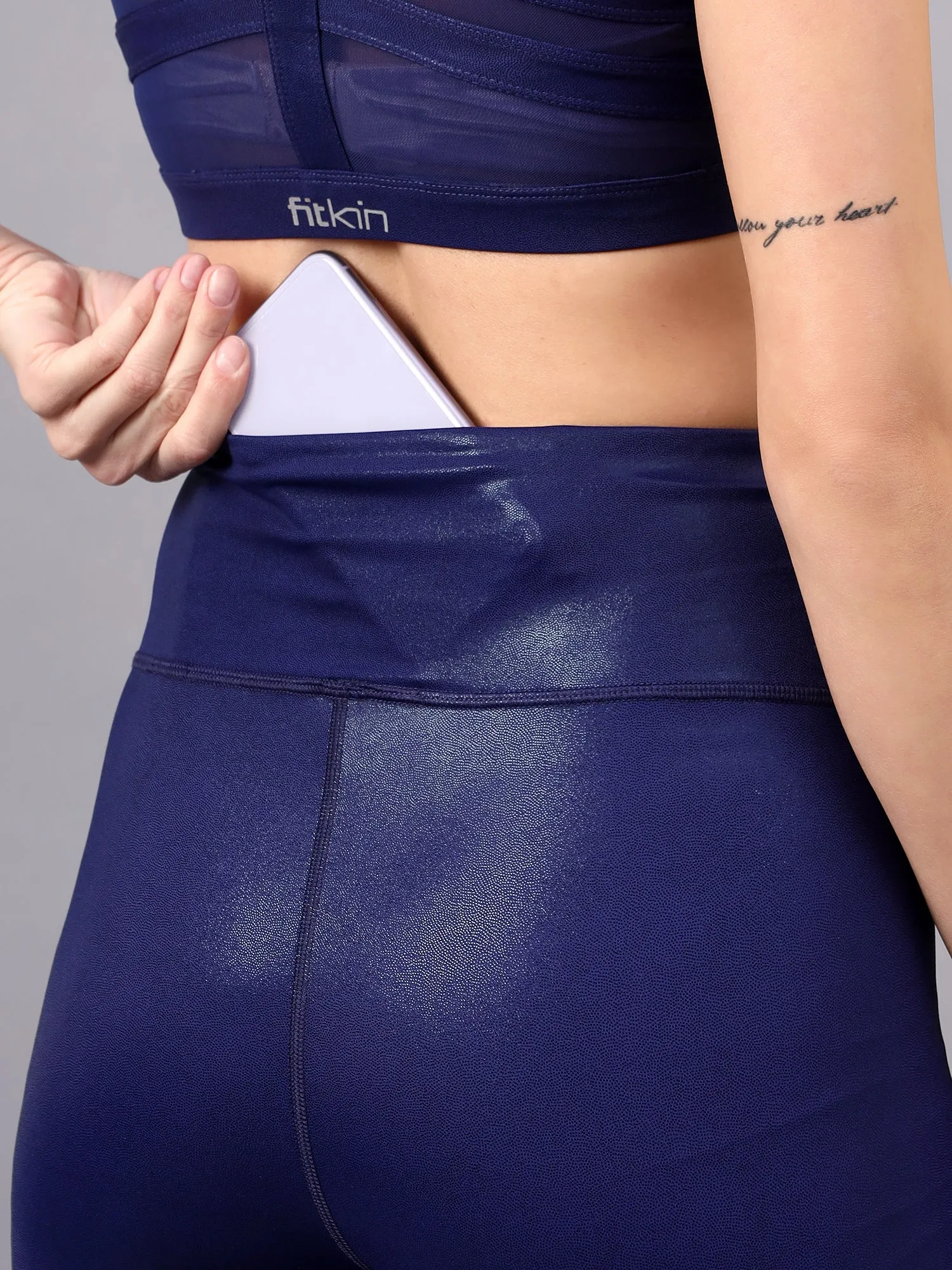 Fitkin women blue shine on tracksuit