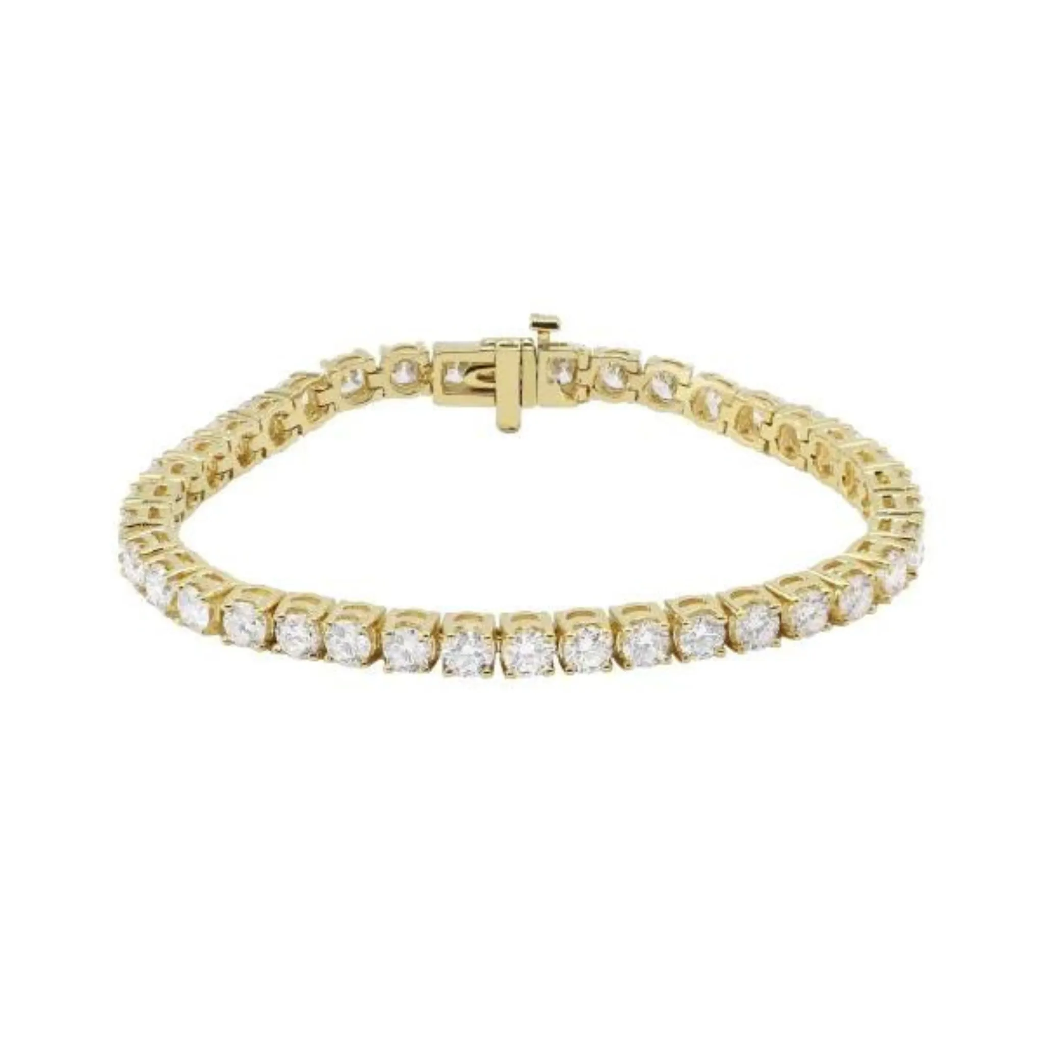 Gold CZ Tennis Bracelet