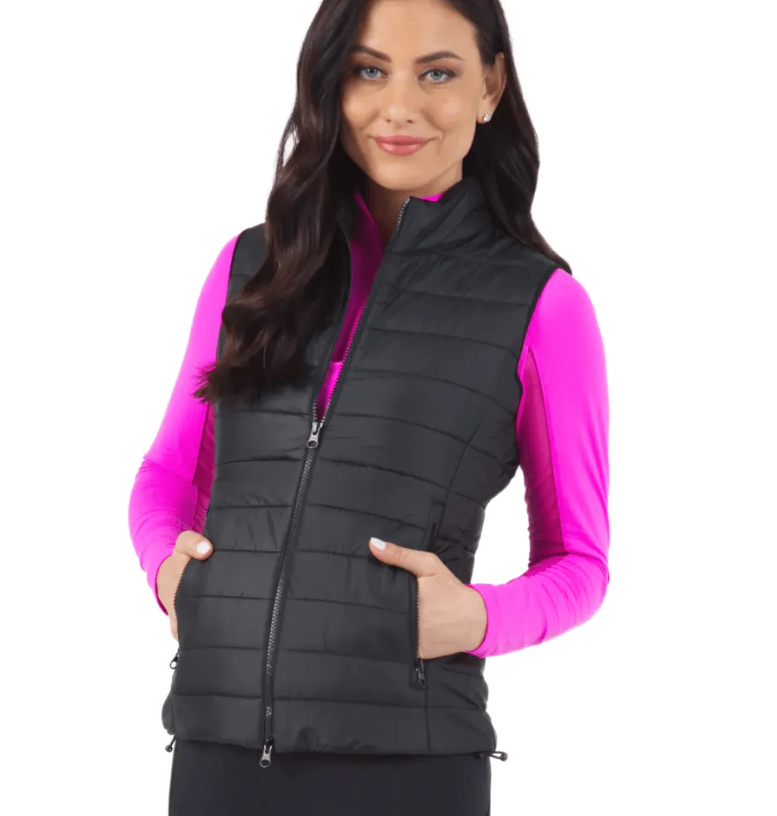 IbKul Solid Quilted lightweight Vest