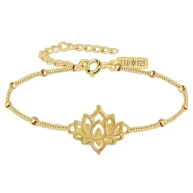 Laihas Lotus Flower Gold Bracelet