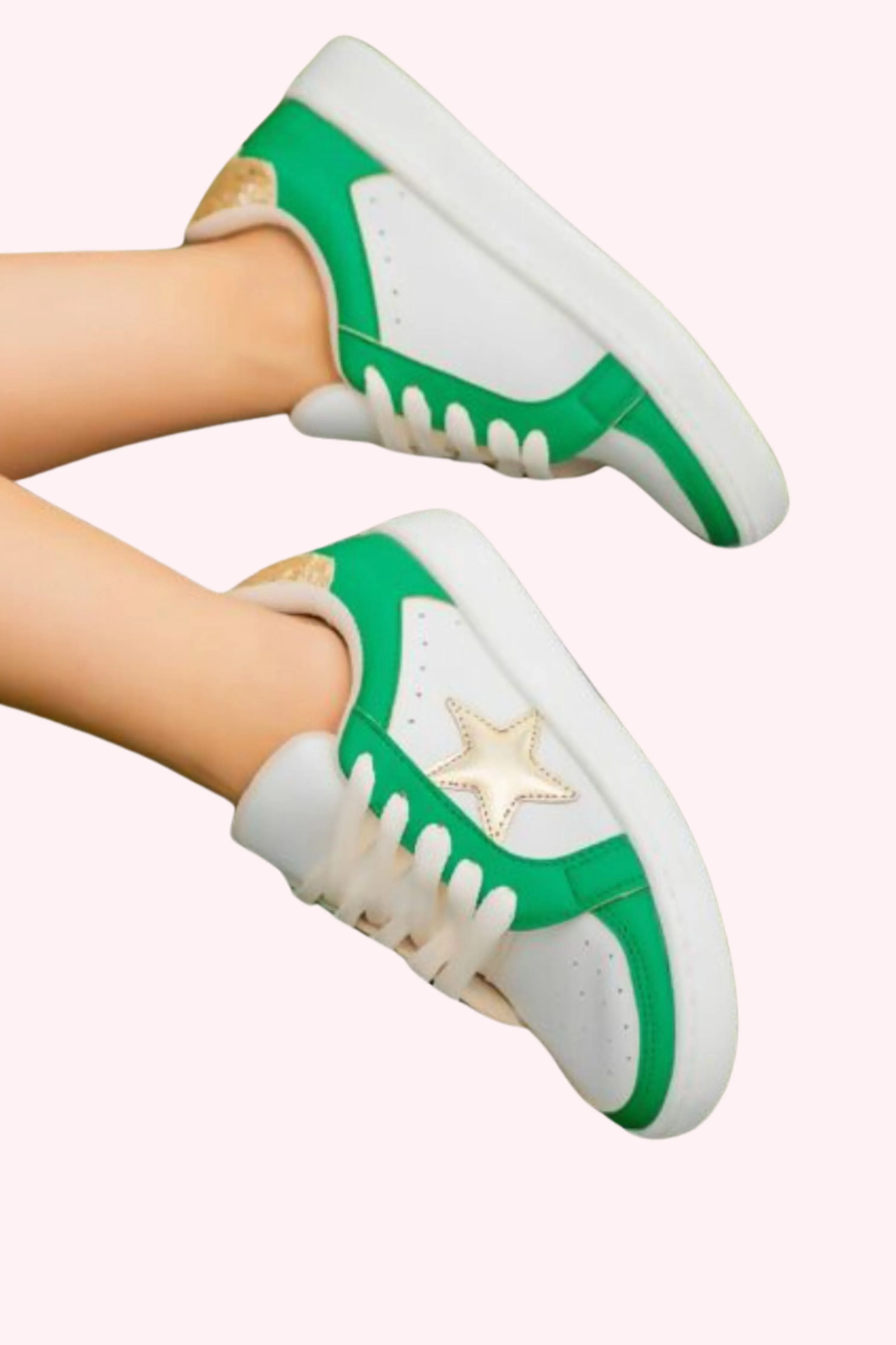 Maker's: Miel Star Sneakers - Green/Gold