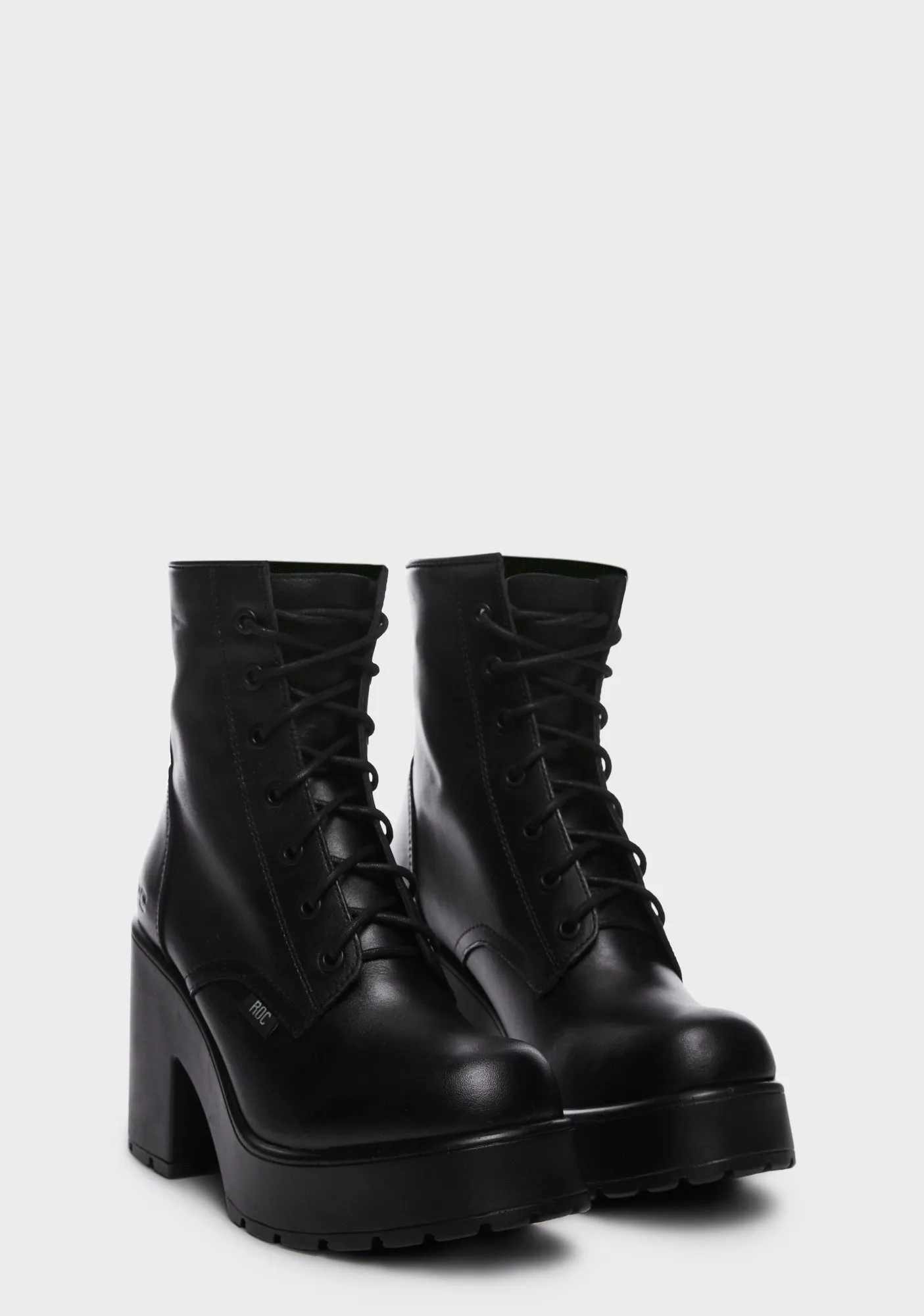 Mascot Platform Combat Boots