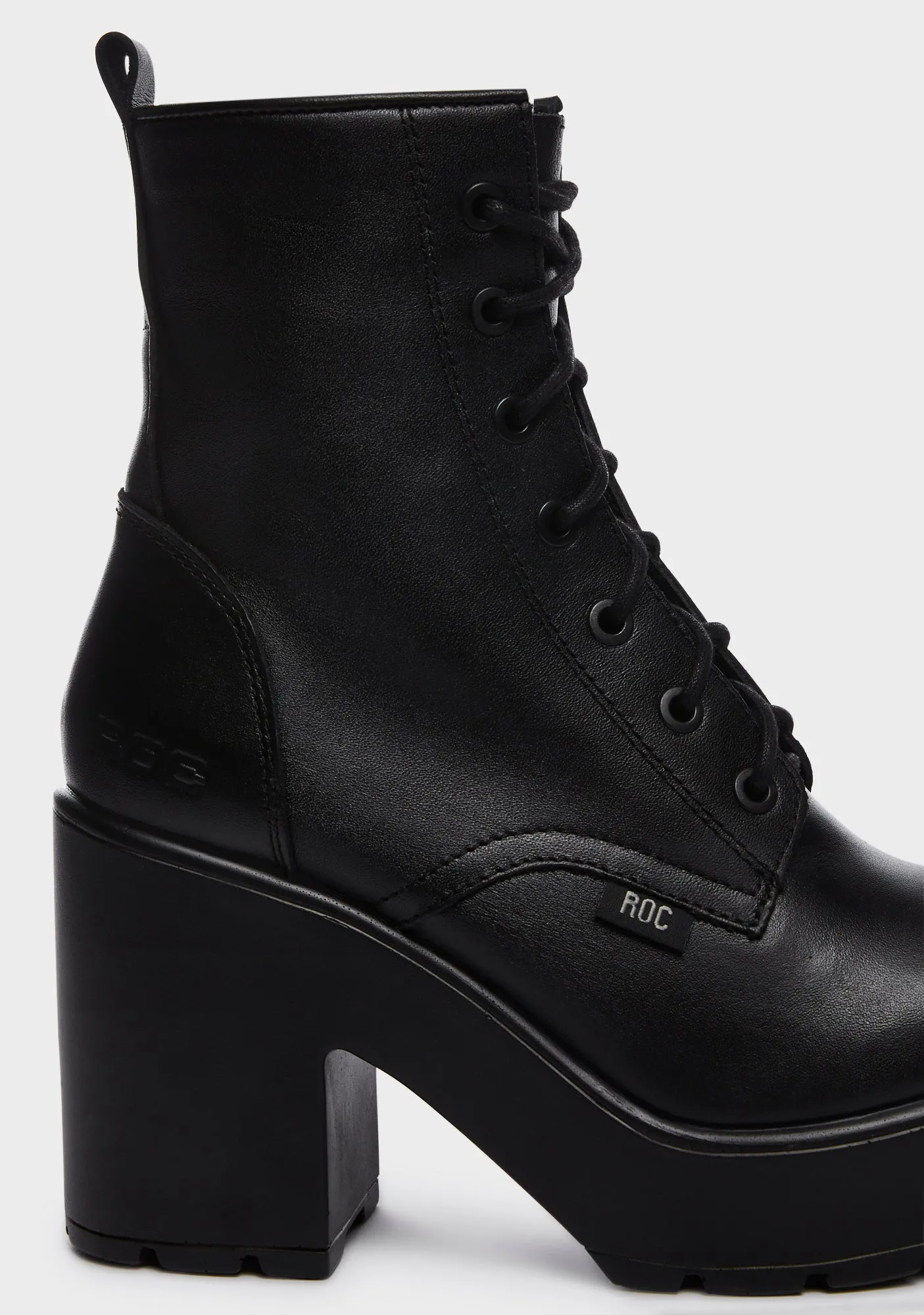 Mascot Platform Combat Boots