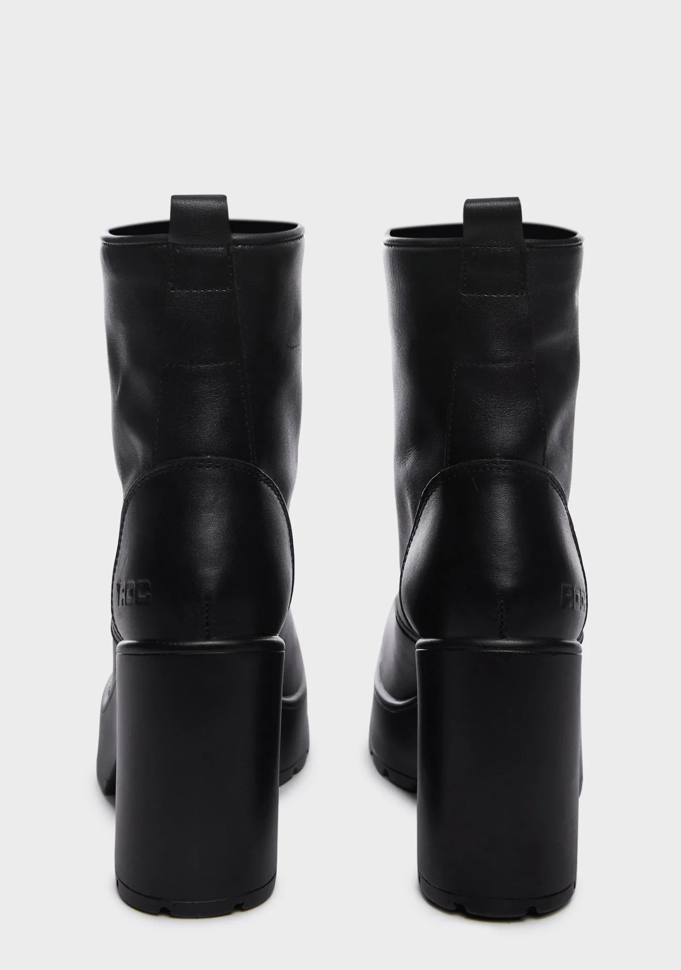 Mascot Platform Combat Boots