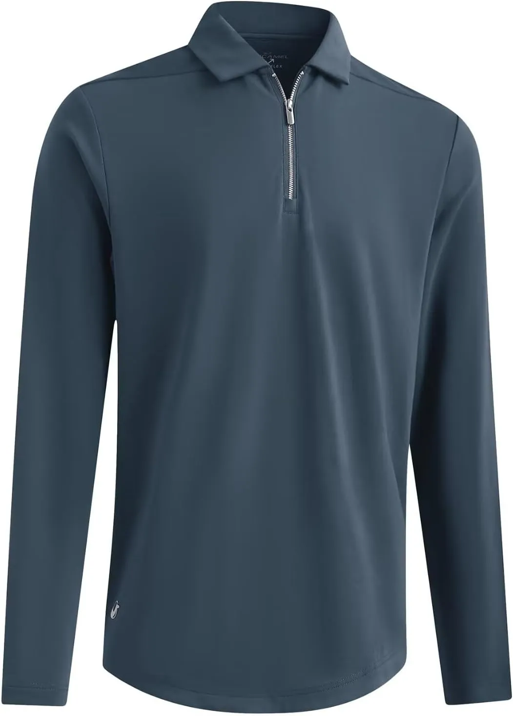 Mens Quarter Zip Polo Shirt Long and Short Sleeve Collared Shirts Moisture Wicking Performance Golf Polo Shirts