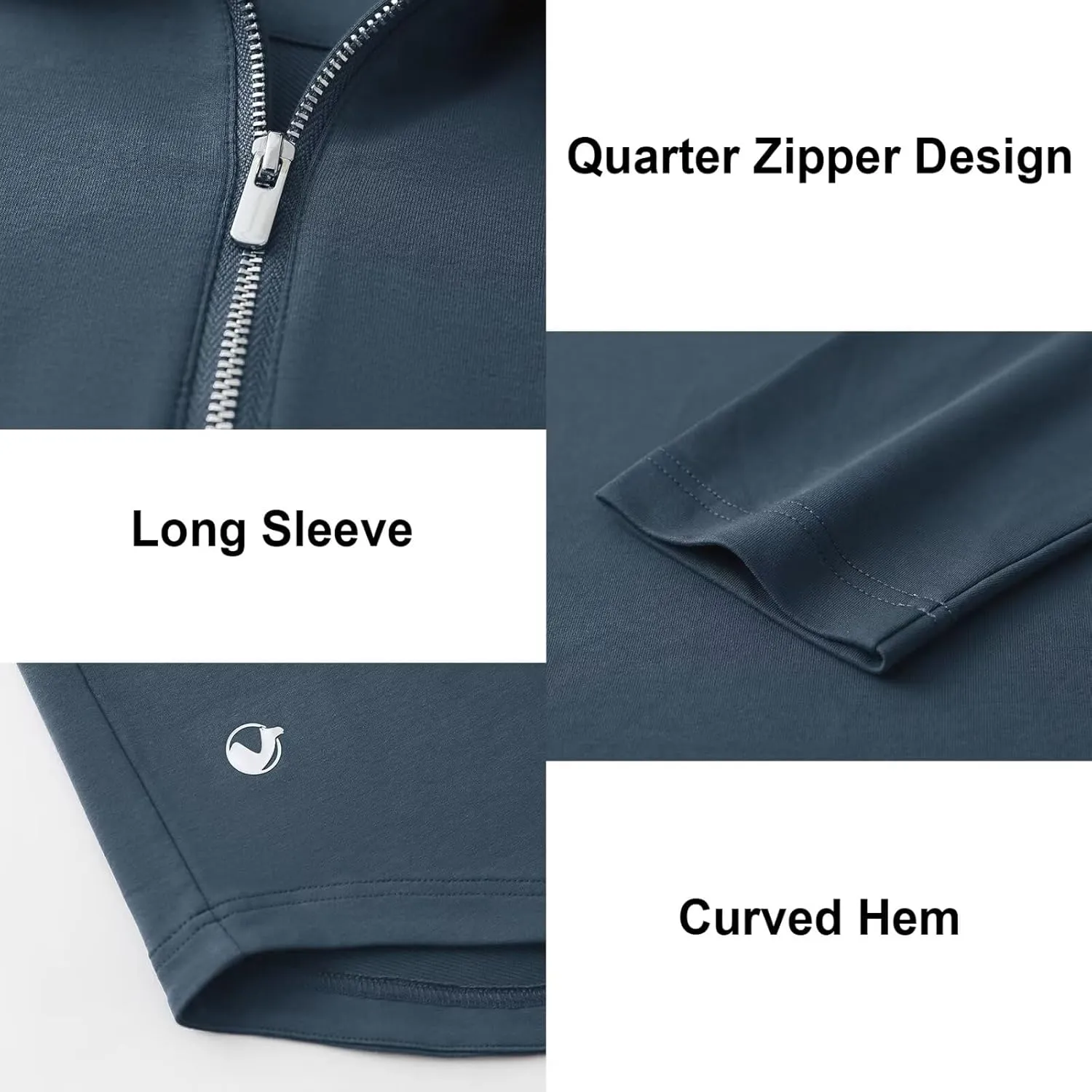 Mens Quarter Zip Polo Shirt Long and Short Sleeve Collared Shirts Moisture Wicking Performance Golf Polo Shirts