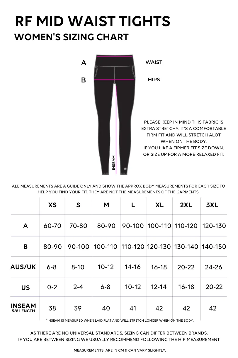 Mid Waist 5/8 - Black