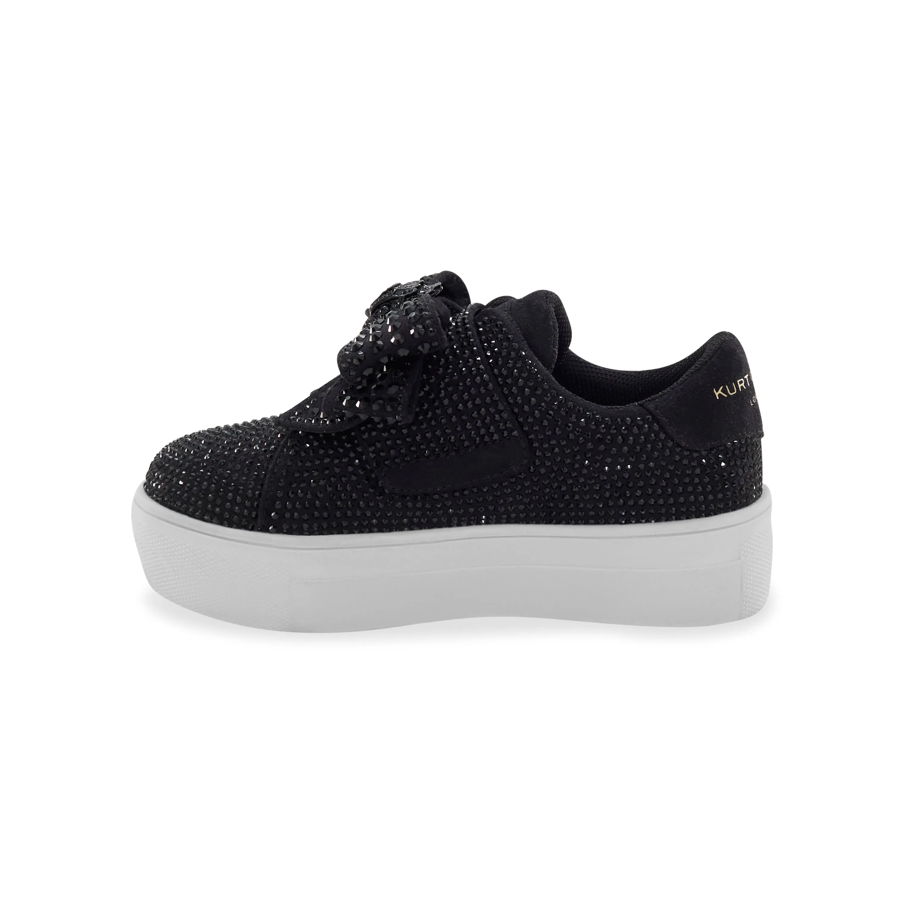 Mini Laney Bow Sneaker - Big Kid Black/White