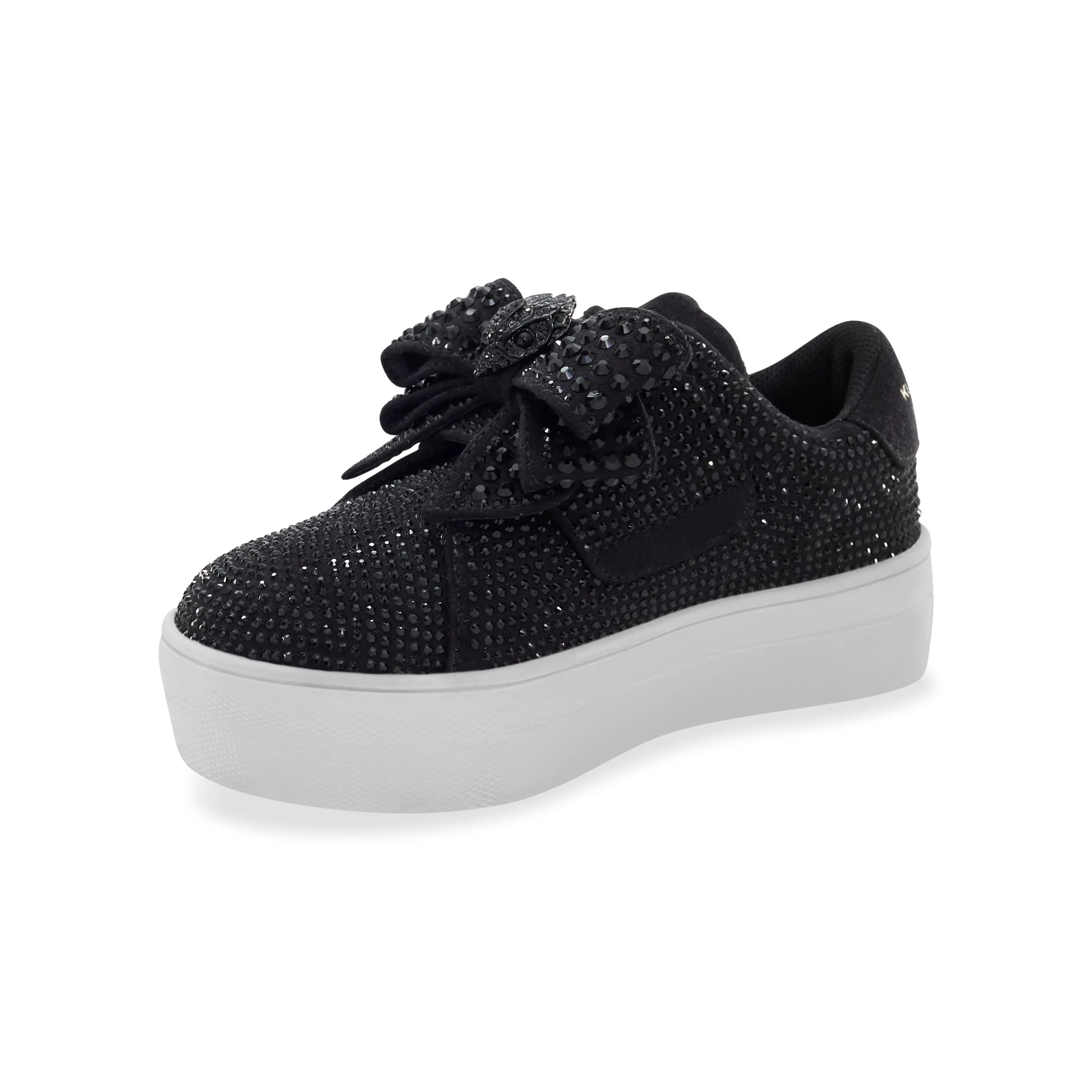 Mini Laney Bow Sneaker - Big Kid Black/White