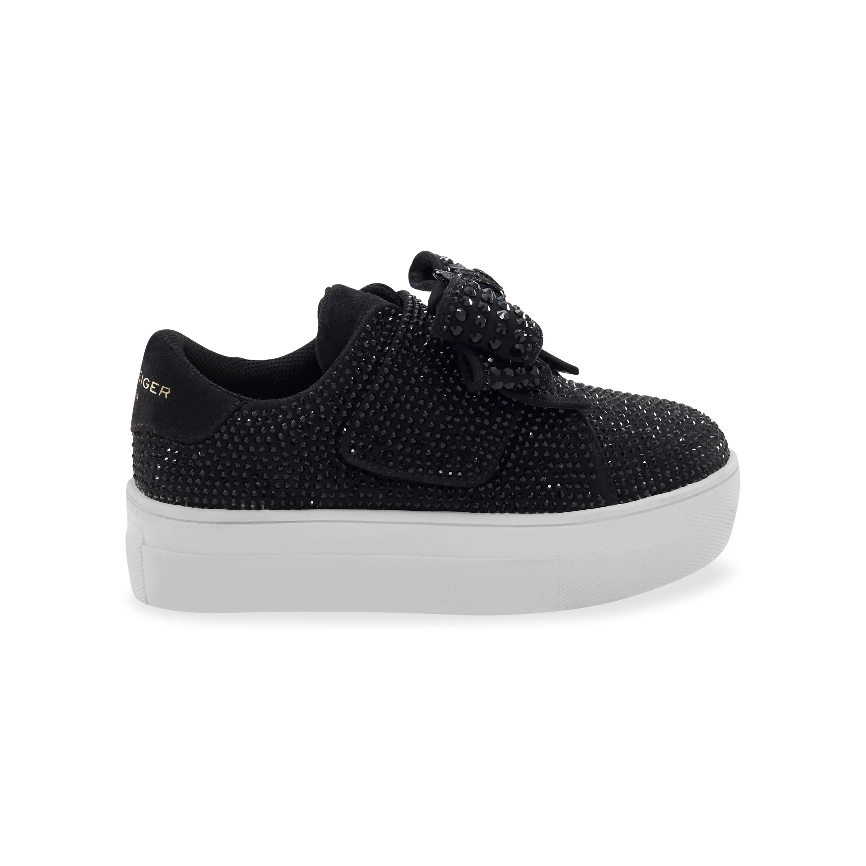 Mini Laney Bow Sneaker - Big Kid Black/White