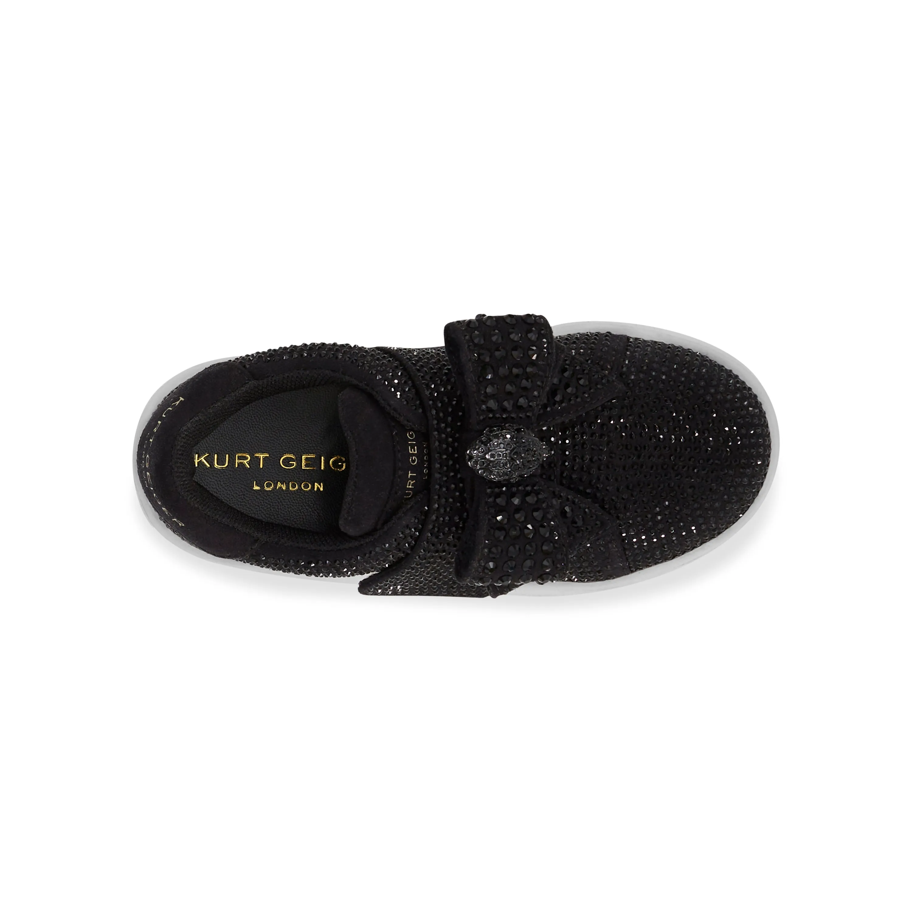 Mini Laney Bow Sneaker - Big Kid Black/White