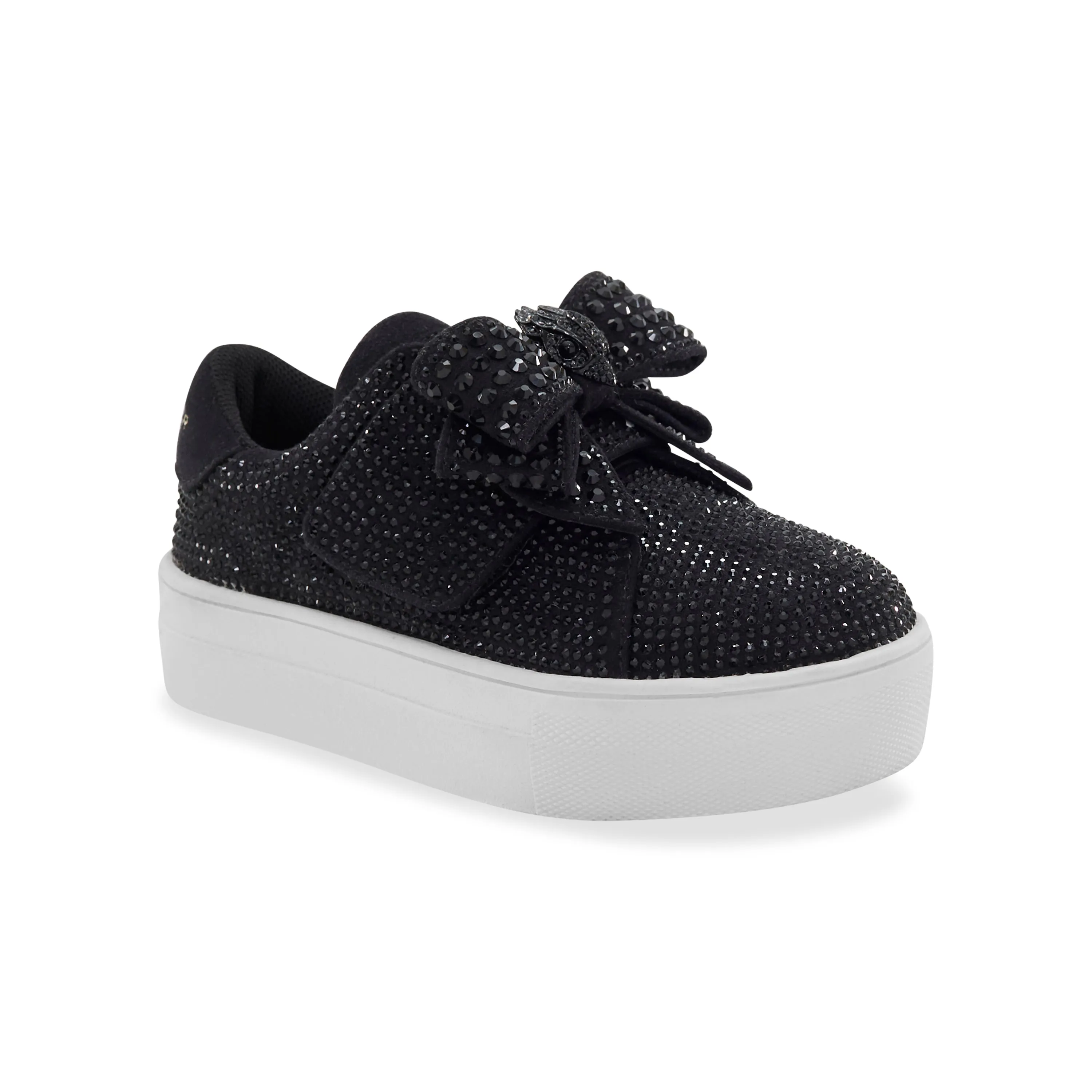 Mini Laney Bow Sneaker - Big Kid Black/White