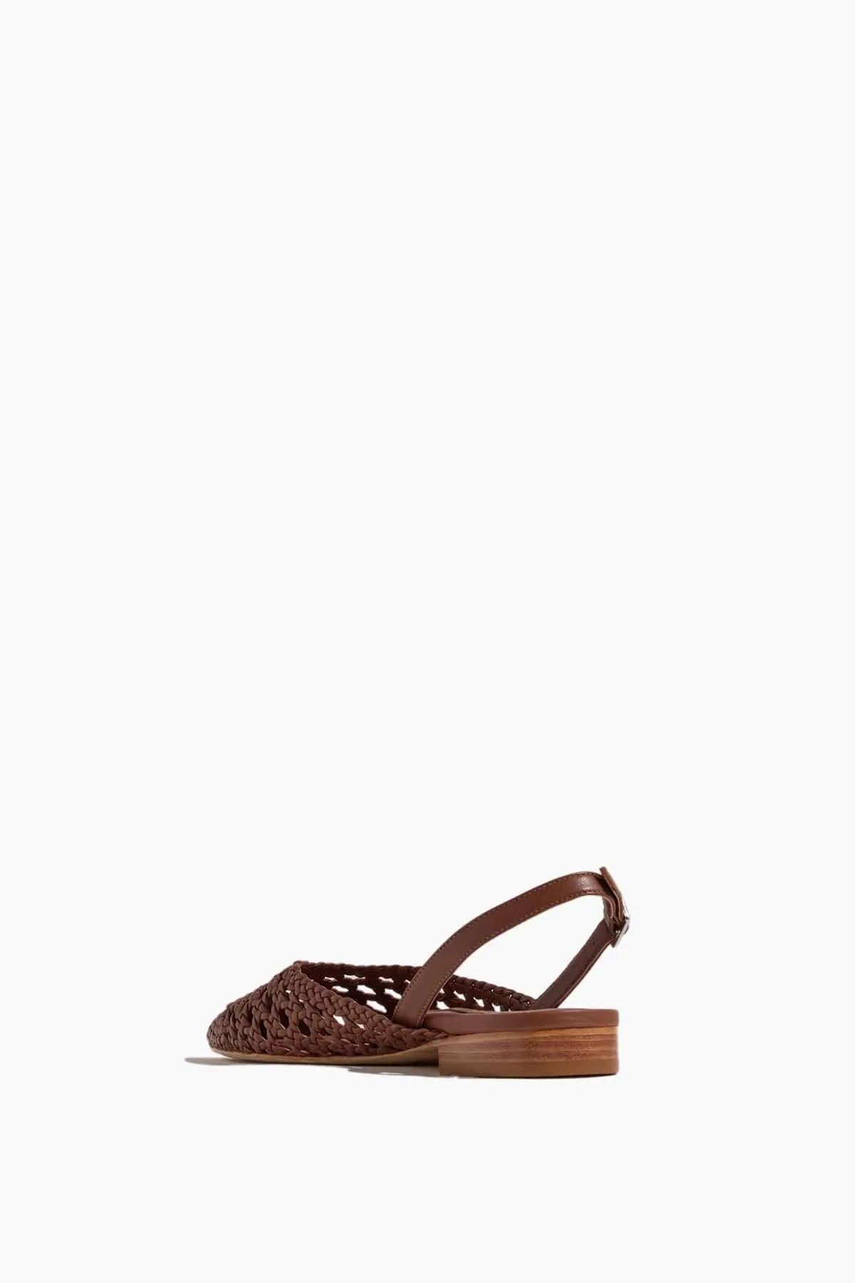 Patty Slingback in Luggage Braided Nappa
