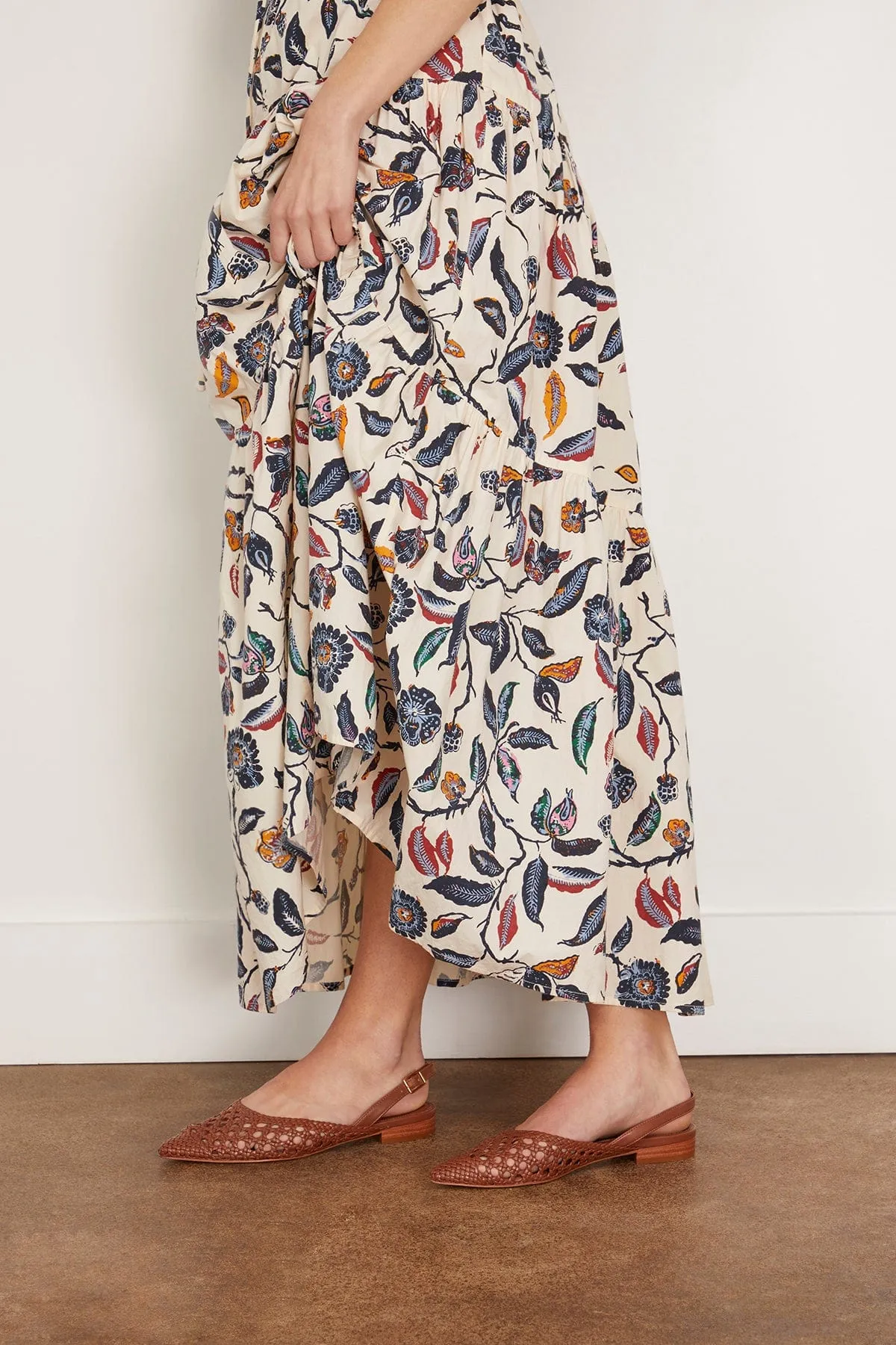 Patty Slingback in Luggage Braided Nappa