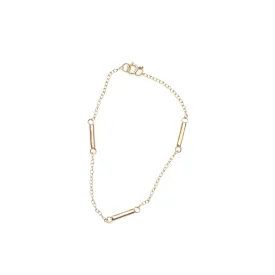 Petite Barre Bracelet - 9kt Gold