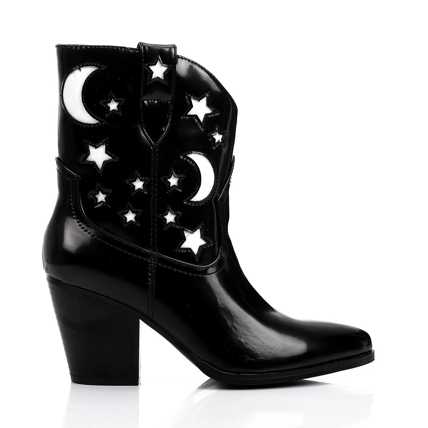 PRD-DVTF-007  Crescents & Stars Half Boot