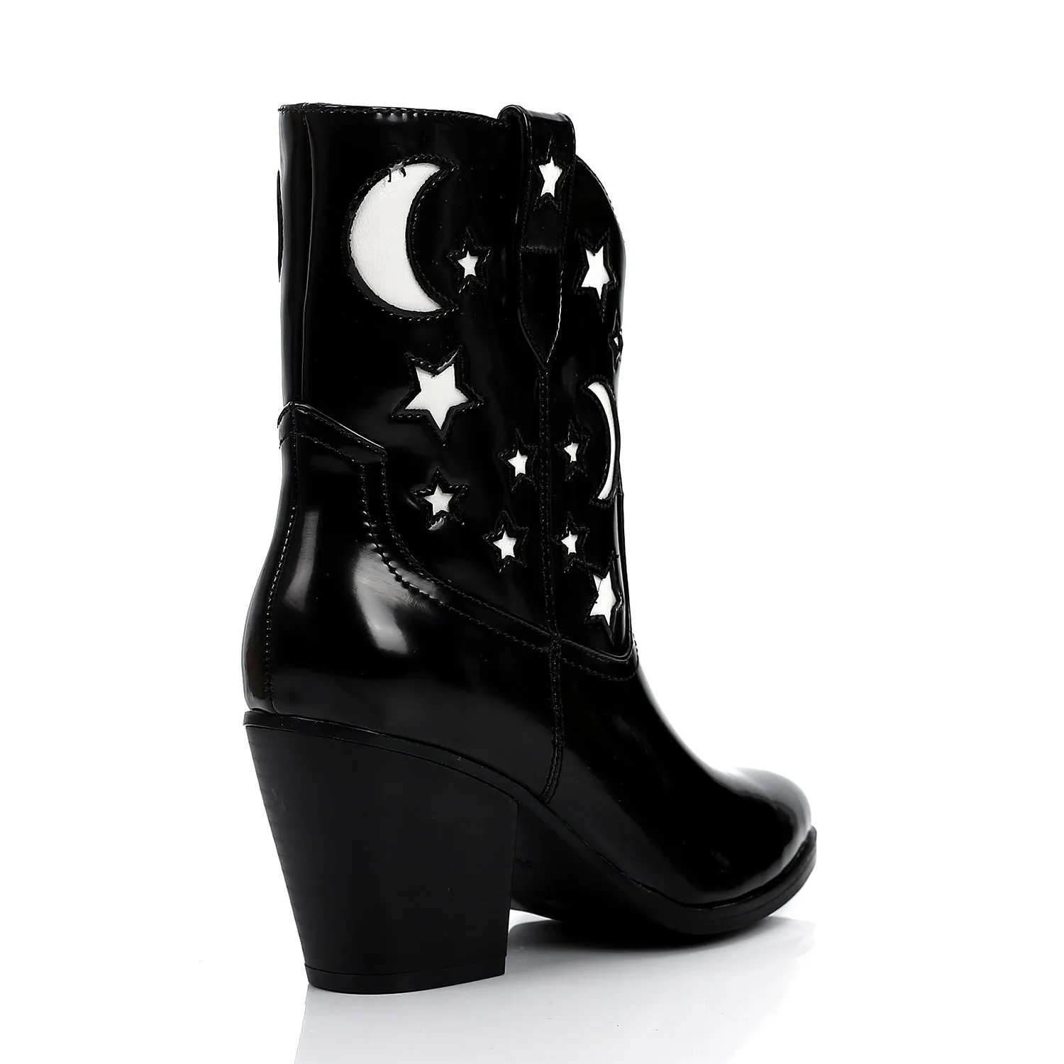 PRD-DVTF-007  Crescents & Stars Half Boot
